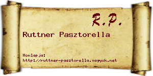 Ruttner Pasztorella névjegykártya